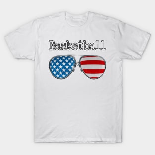 AMERICA PILOT GLASSES BASKETBALL T-Shirt